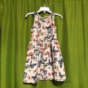 H&M White butterfly girls dress